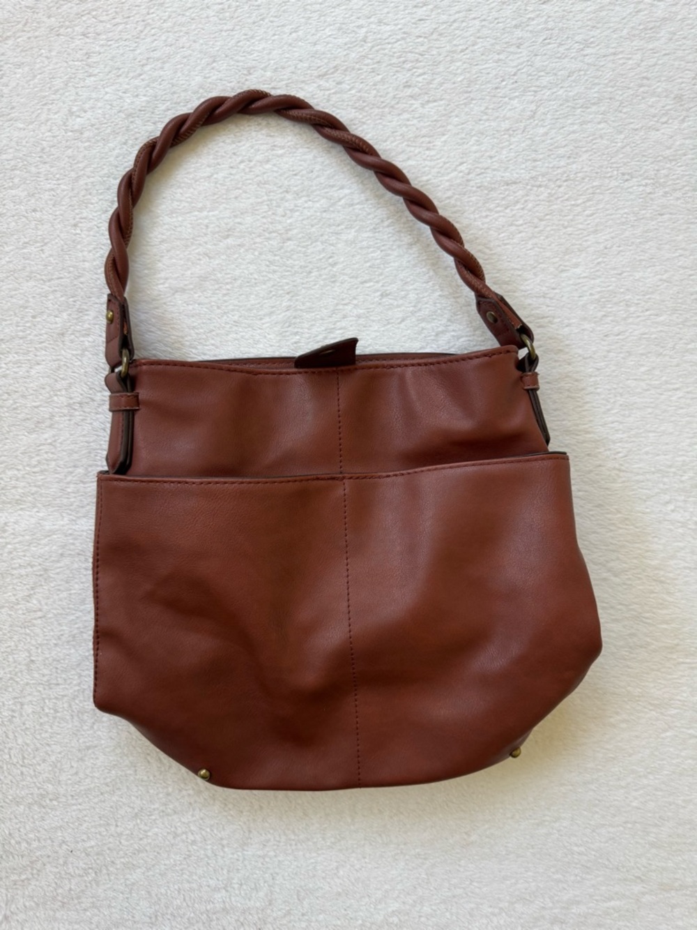 Classic Women's Brown Leather Shoulder Bag
